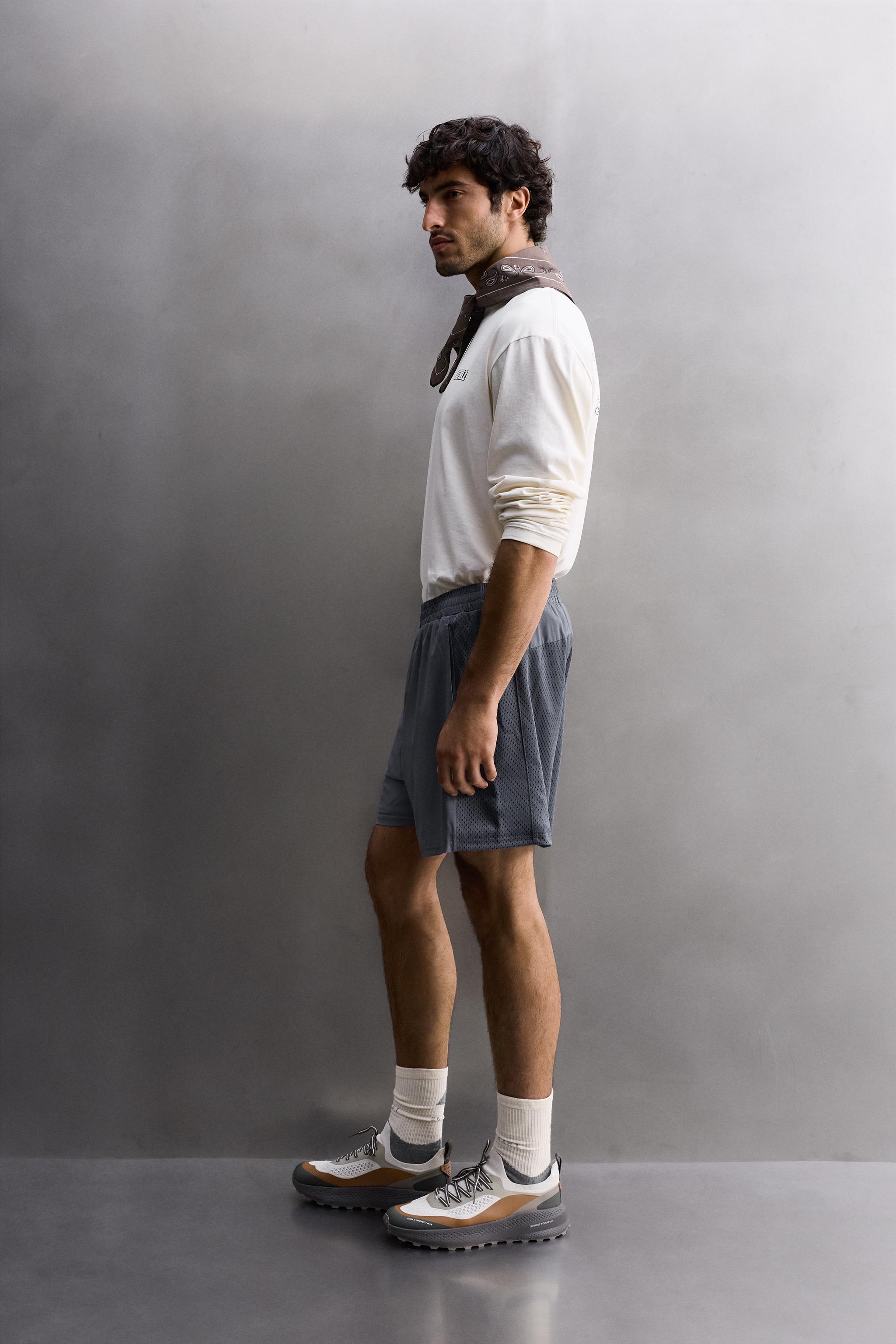 SHORT PERFORÉ EN MATIÈRES VARIÉES